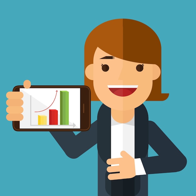 A person reviewing a 401(k) statement on a tablet, with charts and graphs displayed. The person is smiling, indicating satisfaction with the performance of their investments.