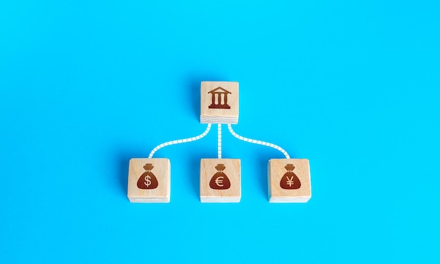 A visual representation of a trust structure, showing assets flowing into different types of trusts (e.g., irrevocable life insurance trust, qualified personal residence trust) and then being distributed to beneficiaries, with arrows indicating the path of asset transfer. The image should be clean and informative.