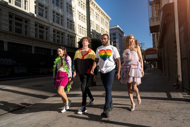 A diverse group of students walking on a school campus, representing inclusivity and equal opportunity.