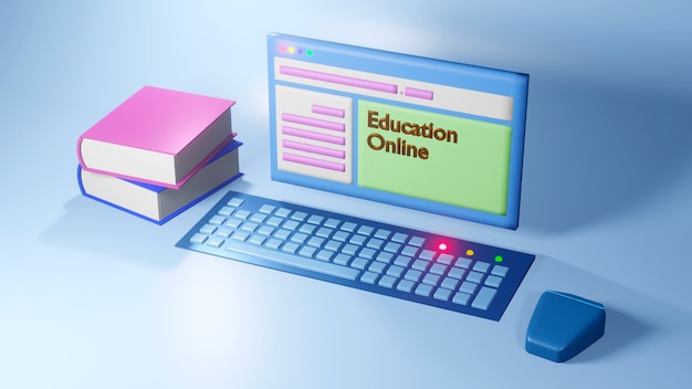 Close-up of a school's online portal for curriculum access. The interface is clean and user-friendly, displaying various subjects and topics available for review.