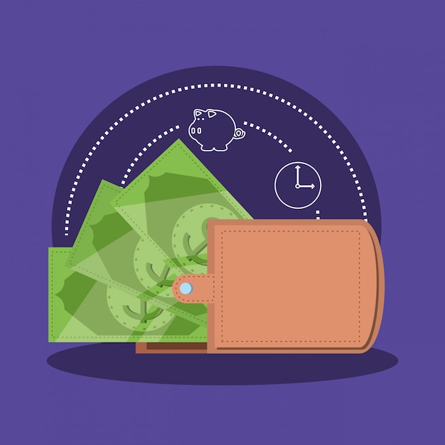 A visual representation of money slowly leaking out of a wallet, symbolizing how small, unnoticed expenses can add up over time and negatively impact savings.