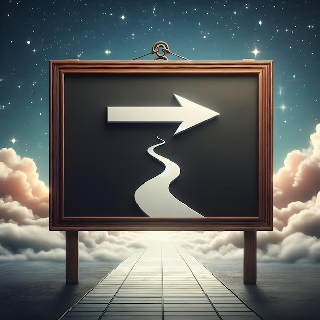 A digital illustration of a road sign showing different financial goals like 'Retirement,' 'Home Ownership,' and 'Debt Freedom,' indicating clear pathways to financial success.