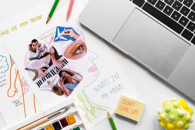 A collage of different side hustle activities, such as freelance writing at a desk, crafting handmade goods, driving for a ride-sharing service, and teaching an online class.