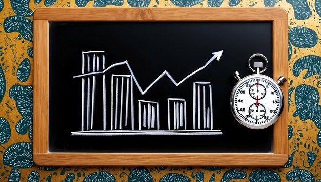 A graph depicting the growth of a 401(k) investment over time. The graph shows how consistent contributions and compounding interest accumulate significant wealth by retirement age. The color theme is modern, and the style emphasizes the power of long-term investing.